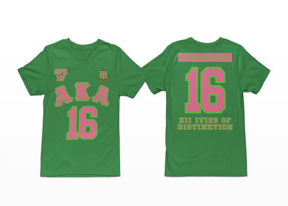 ALPHA KAPPA ALPHA CUSTOM GREEK LINE T SHIRT