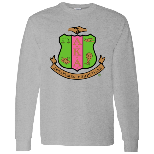 Alpha Kappa Alpha Screen Printed Long Sleeve