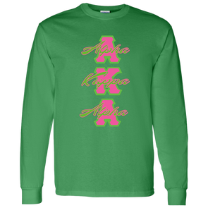 Alpha Kappa Alpha Screen Printed Long Sleeve