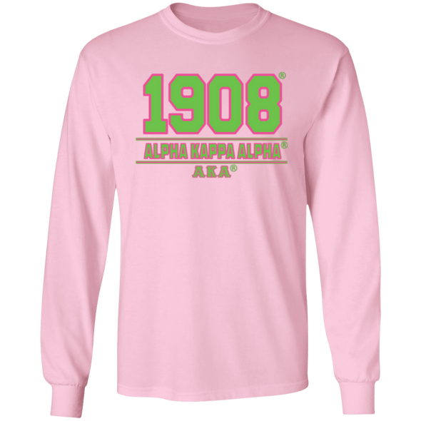 Alpha Kappa Alpha Screen Printed Long Sleeve