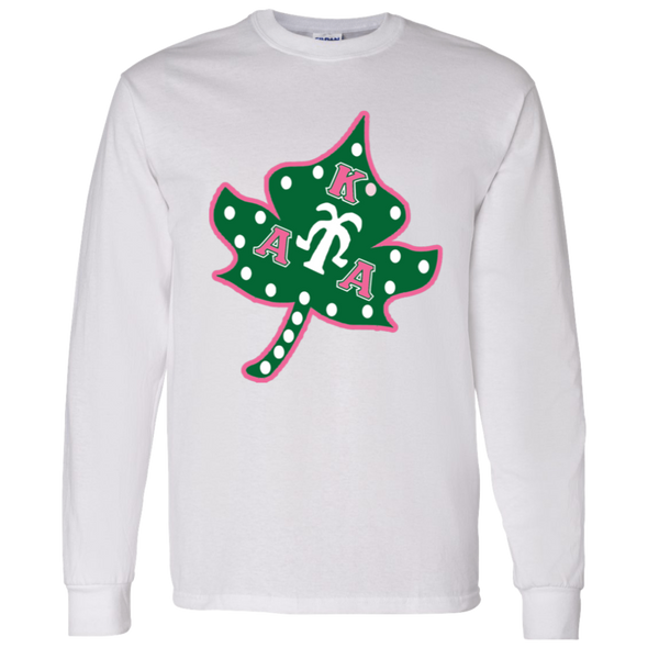 Alpha Kappa Alpha Screen Printed Long Sleeve