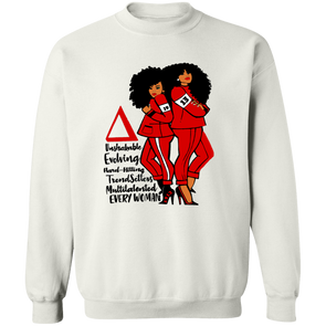 Delta Sigma Theta Sweatshirt Paraphernalia Screen Printed Unisex