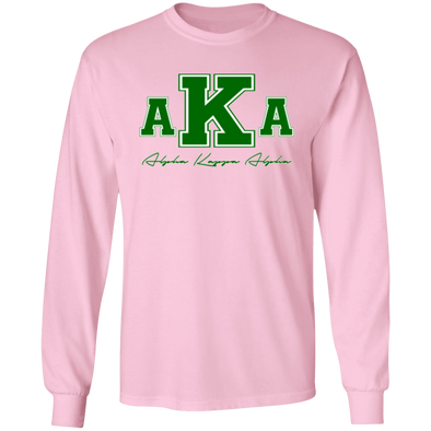 Alpha Kappa Alpha Screen Printed Long Sleeve