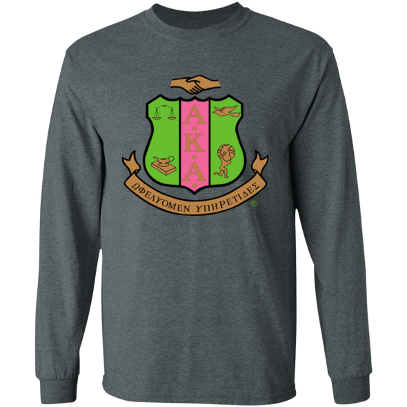 Alpha Kappa Alpha Screen Printed Long Sleeve