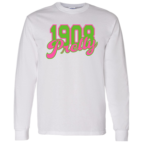 Alpha Kappa Alpha Screen Printed Long Sleeve