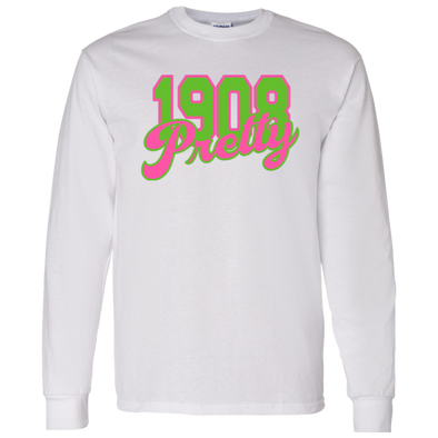 Alpha Kappa Alpha Screen Printed Long Sleeve