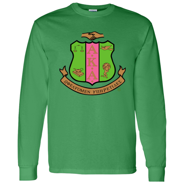 Alpha Kappa Alpha Screen Printed Long Sleeve