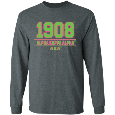 Alpha Kappa Alpha Screen Printed Long Sleeve