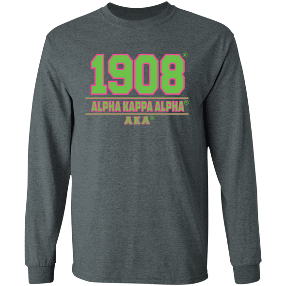 Alpha Kappa Alpha Screen Printed Long Sleeve