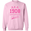 Alpha Kappa Alpha Screen Printed Crewneck Sweatshirt