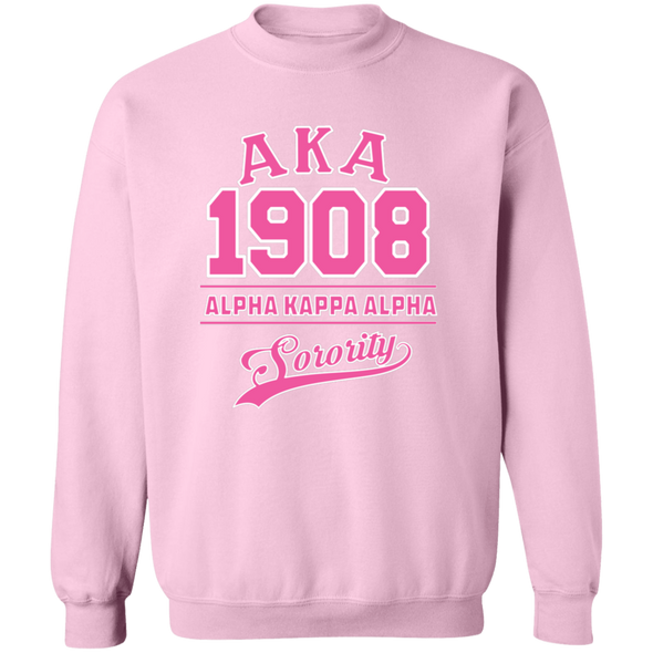 Alpha Kappa Alpha Screen Printed Crewneck Sweatshirt