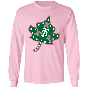 Alpha Kappa Alpha Screen Printed Long Sleeve