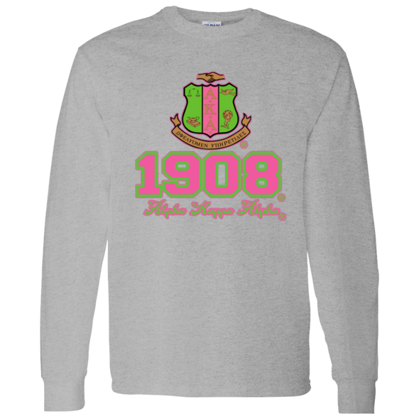 Alpha Kappa Alpha Screen Printed Long Sleeve