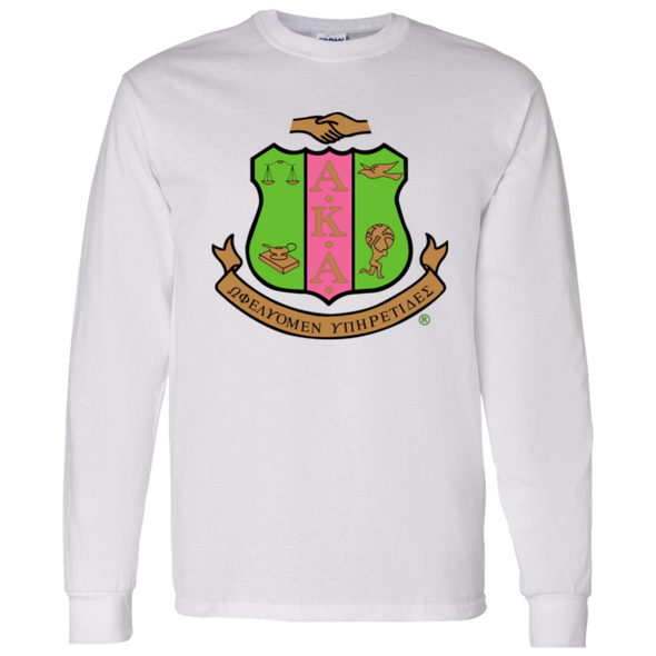 Alpha Kappa Alpha Screen Printed Long Sleeve