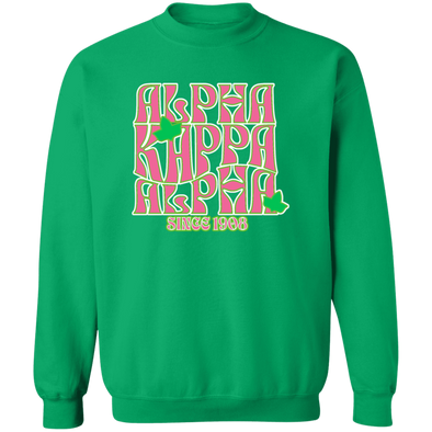 Alpha Kappa Alpha Screen Printed Crewneck Sweatshirt