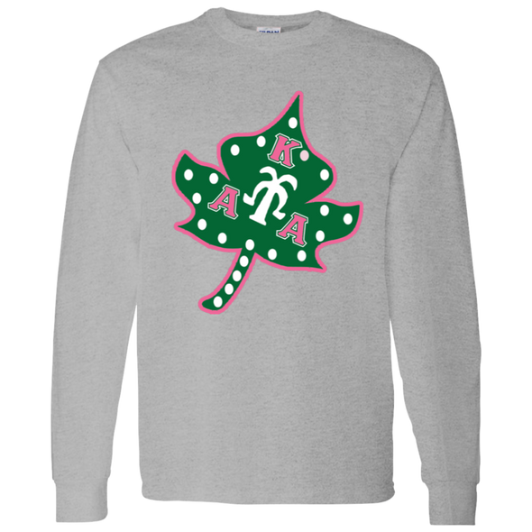 Alpha Kappa Alpha Screen Printed Long Sleeve