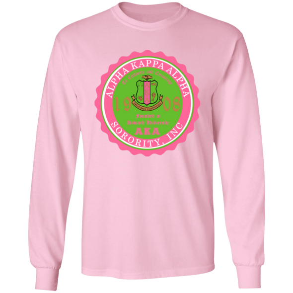 Alpha Kappa Alpha Screen Printed Long Sleeve