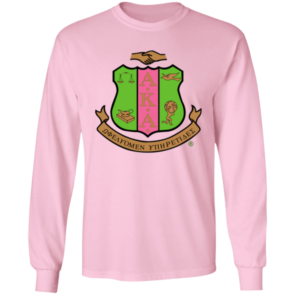 Alpha Kappa Alpha Screen Printed Long Sleeve