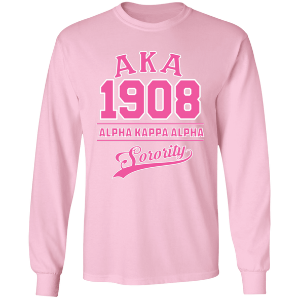 Alpha Kappa Alpha Screen Printed Long Sleeve