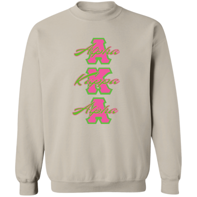 Alpha Kappa Alpha Screen Printed Crewneck Sweatshirt