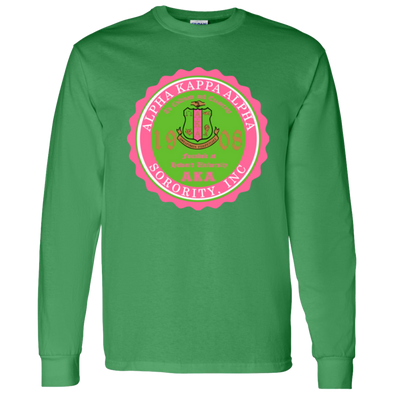 Alpha Kappa Alpha Screen Printed Long Sleeve