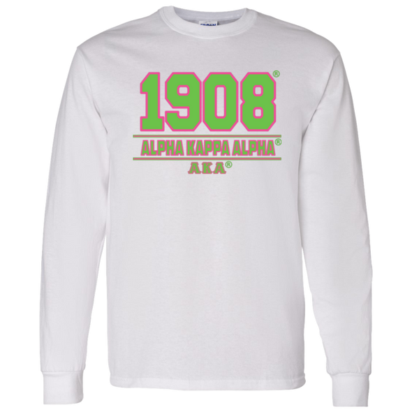 Alpha Kappa Alpha Screen Printed Long Sleeve