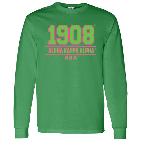 Alpha Kappa Alpha Screen Printed Long Sleeve