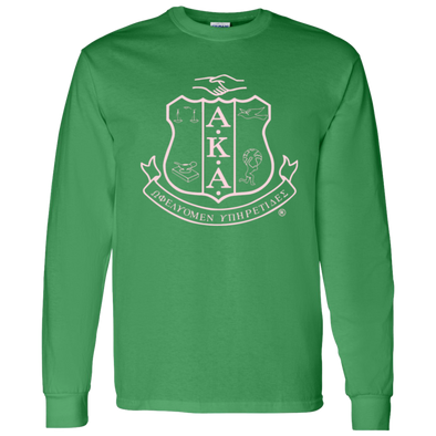 Alpha Kappa Alpha Screen Printed Long Sleeve