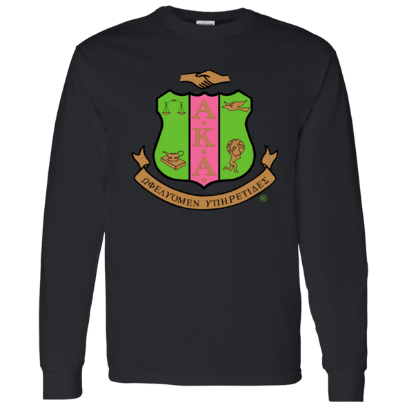 Alpha Kappa Alpha Screen Printed Long Sleeve