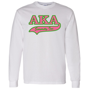 Alpha Kappa Alpha Screen Printed Long Sleeve