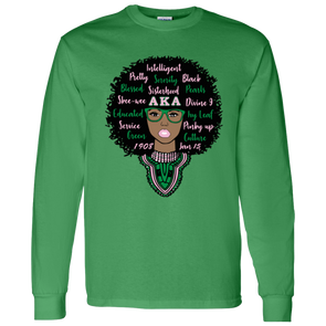 Alpha Kappa Alpha Screen Printed Long Sleeve